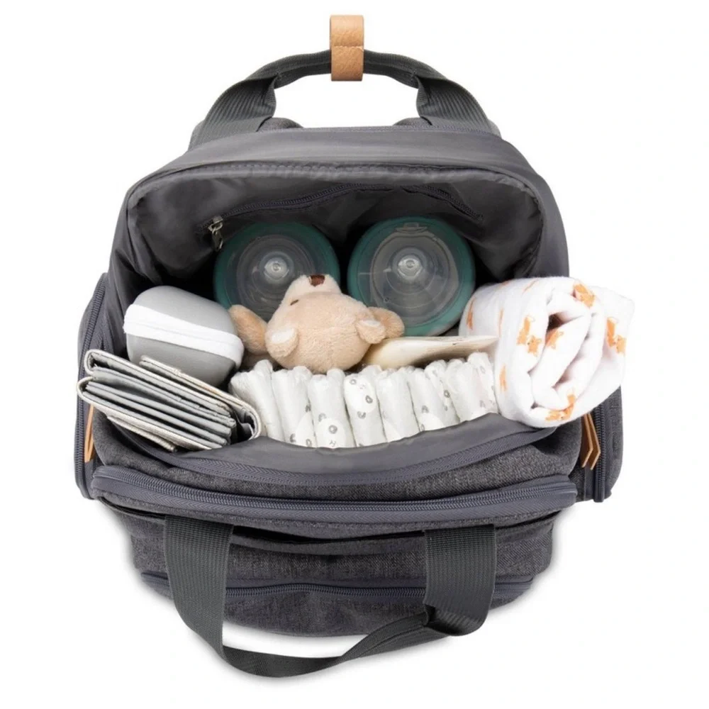 Gray Diaper Backpack